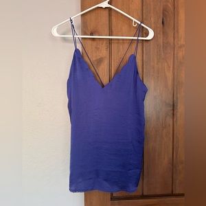 Scalloped trim tank from Free People, Size XS